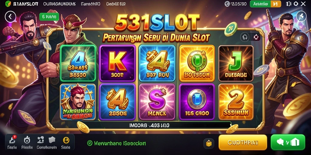 Tampilan gameplay pertarungan seru dalam 531SLOT.