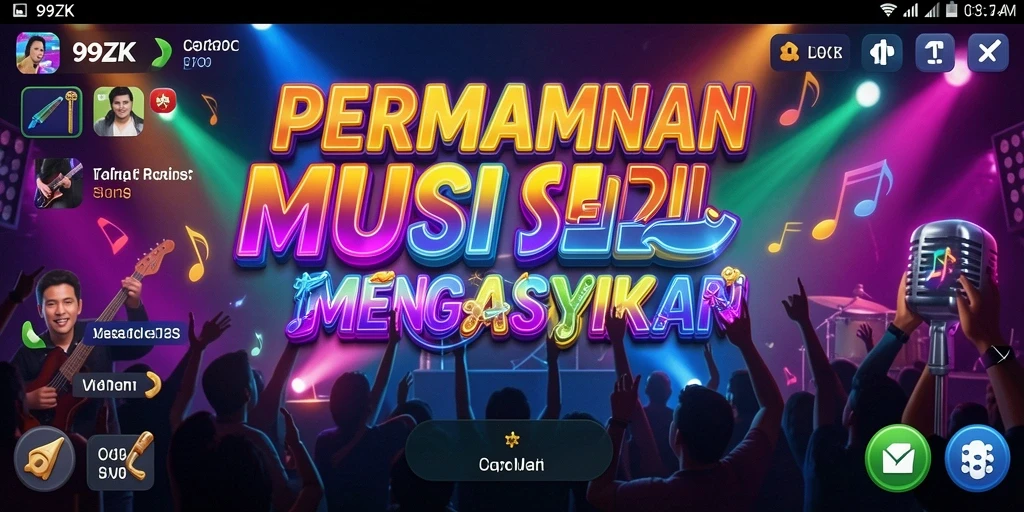 Tampilan gameplay 99ZK dengan mode permainan musik yang mengasyikkan.