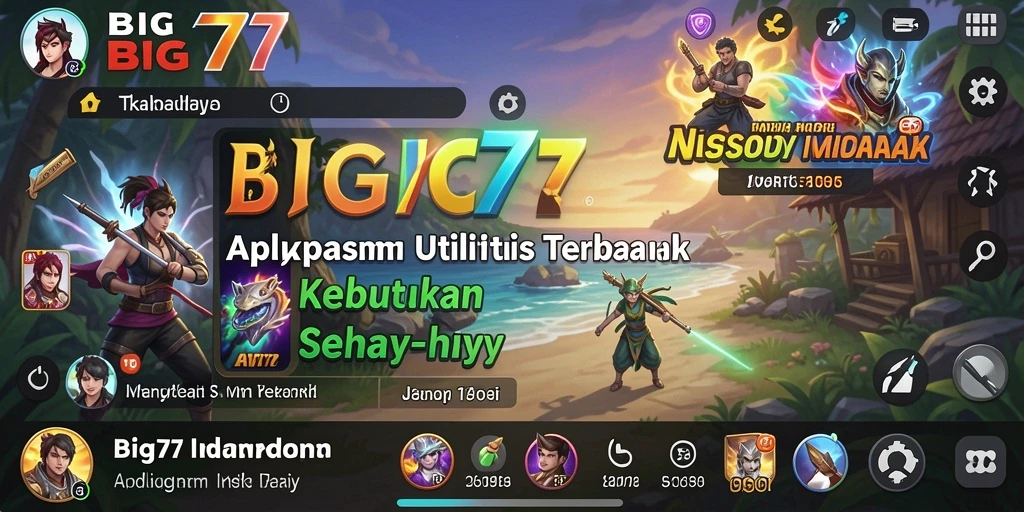 Tampilan antarmuka utama BIG77 yang sederhana dan intuitif.