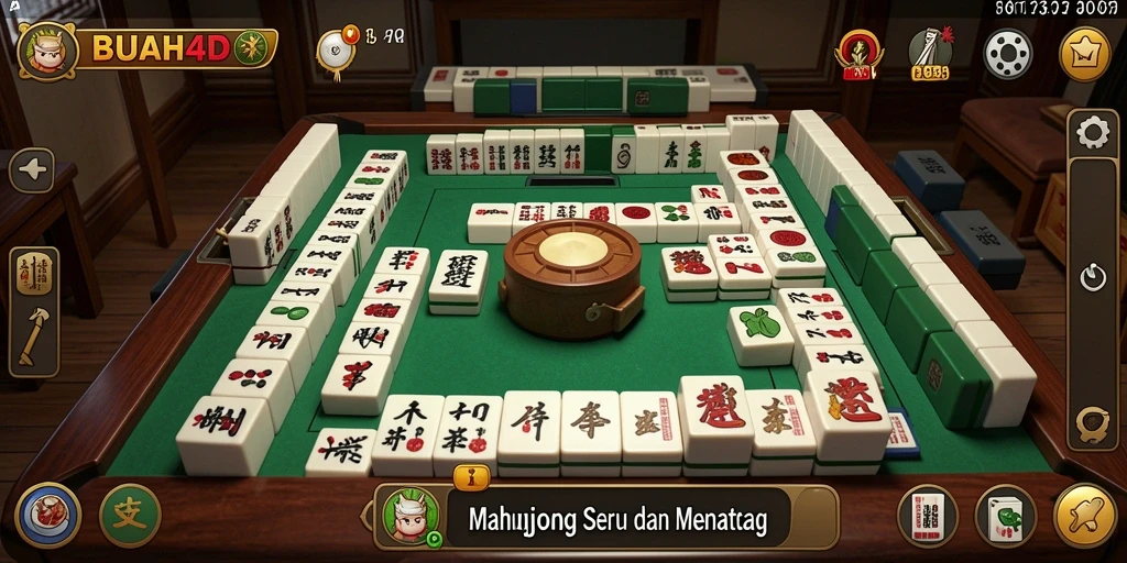 Gameplay menarik dan seru dari BUAH4D Mahjong.