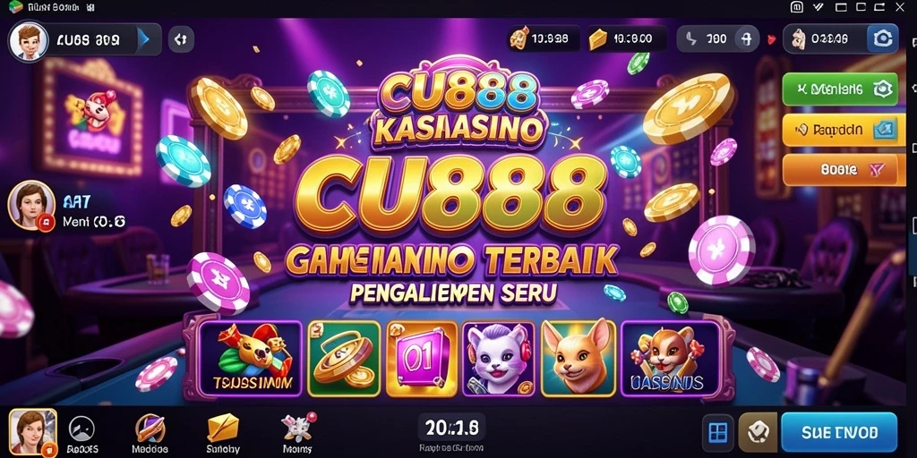 Tampilan menarik dari gameplay Kasino di CU888.