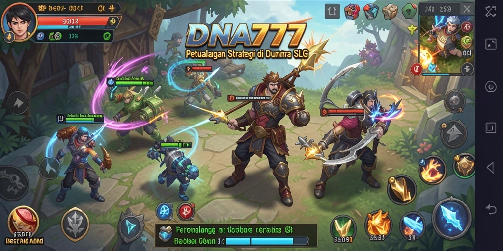 Tampilan gameplay menarik dari DNA777 dengan fitur SLG.
