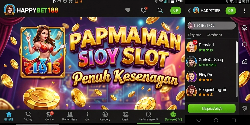 Tampilan utama gameplay <strong>HAPPYBET188</strong> dengan mesin Slot yang menghibur.