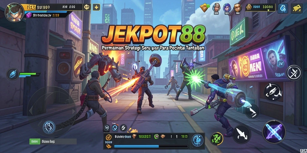 Tampilan gameplay seru dengan strategi mendebarkan di JEKPOT88.
