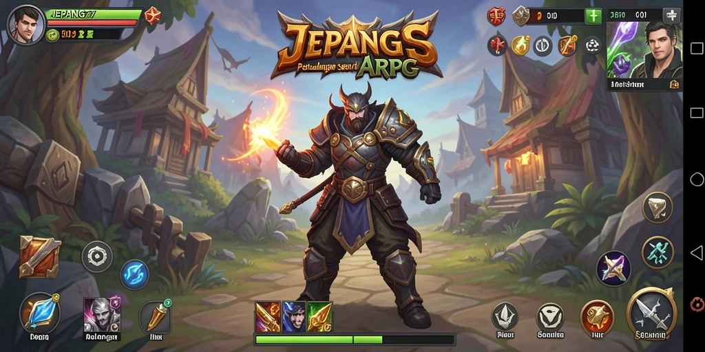 Tangkapan layar dari gameplay menegangkan di JEPANG77.