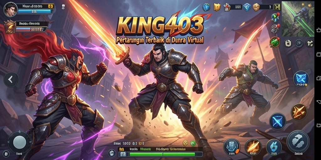 Gambaran visual menakjubkan dari gameplay yang seru di KING403.