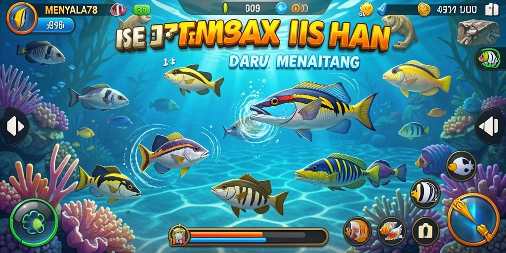 Tangkapan ikan yang penuh warna dalam permainan MENYALA78.