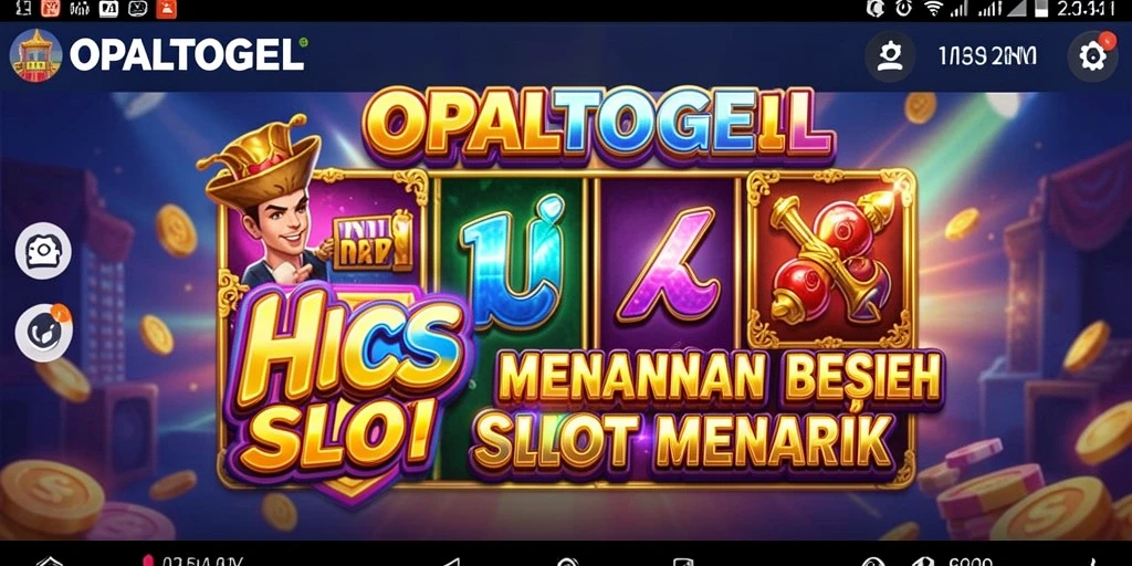 Screenshot gameplay Slot OPALTOGEL yang menampilkan keseruan dan hadiah.