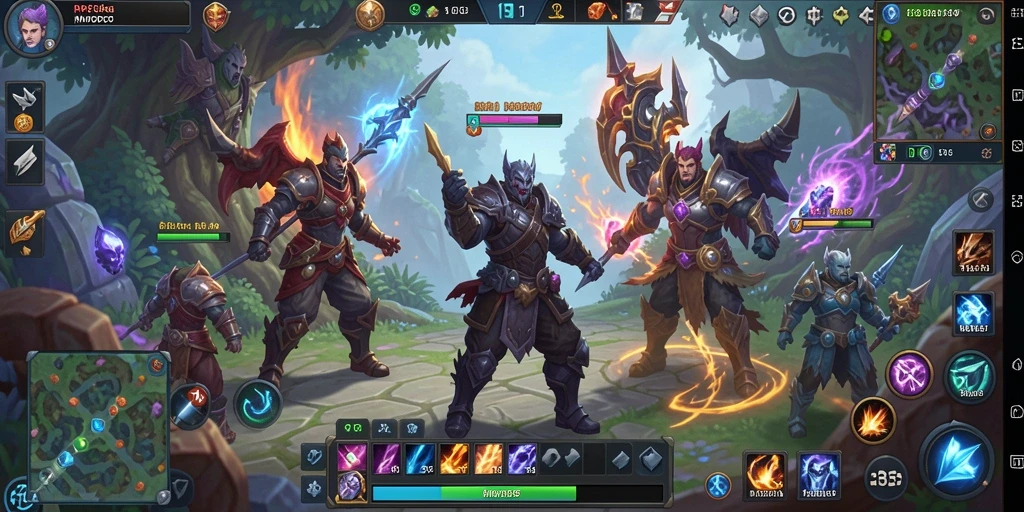 Tangkapan layar gameplay RP55 menampilkan pertempuran hebat dalam dunia MMORPG.