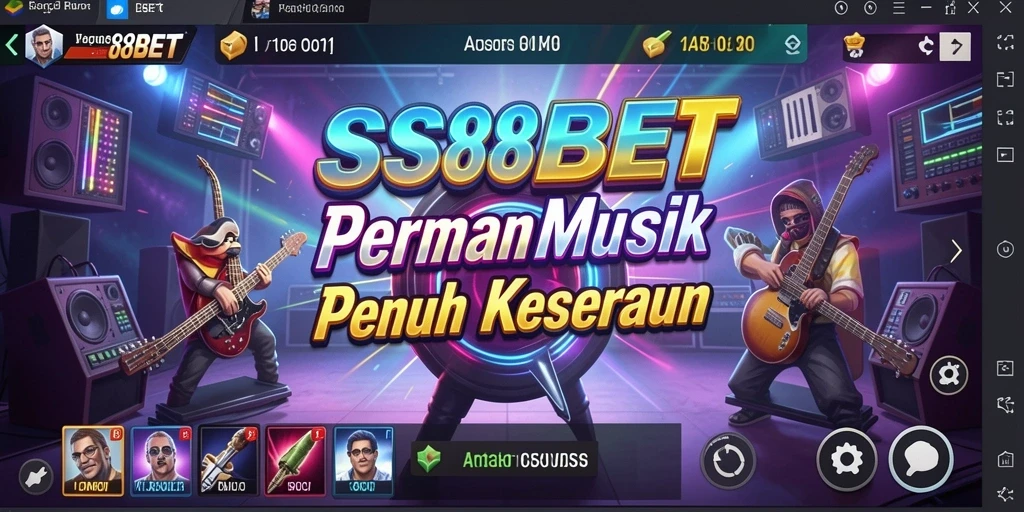 Tampilan gameplay SS88BET menampilkan keseruan bermain musik.